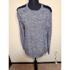 Cotton On Women’s size Small Pop Over Sweater Shoulder Detail Navy 100% Cotton